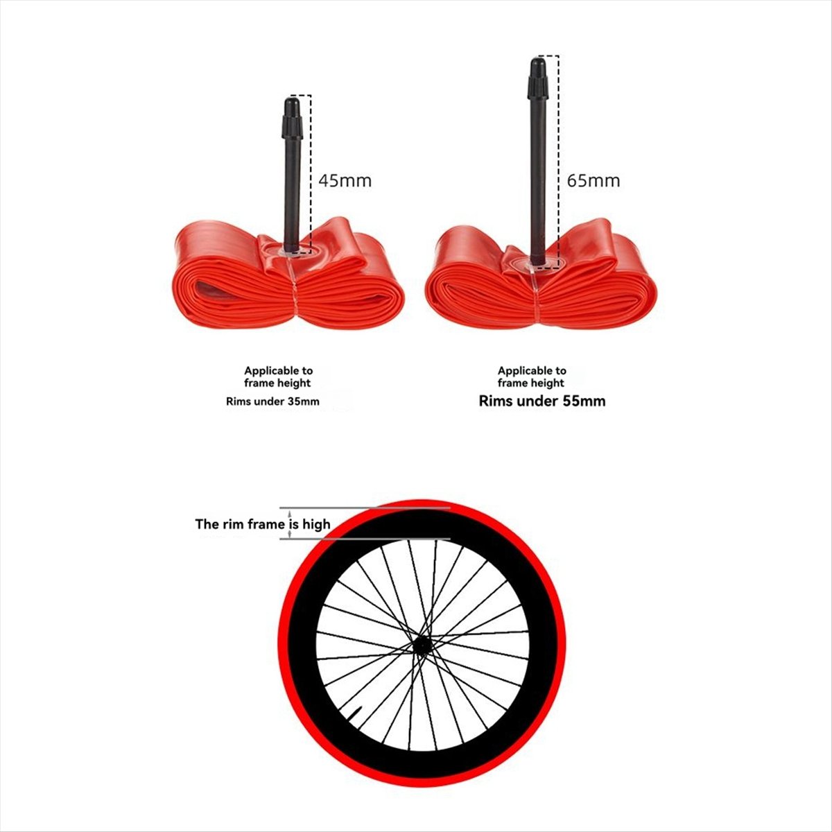 Road Bike Tire - T34C TPU 이너 튜브 (700C 그래블