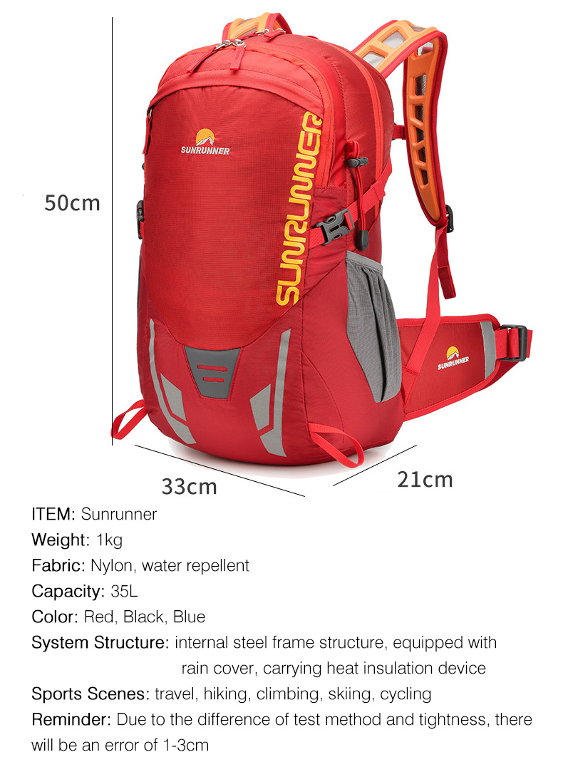 35L 하이킹 배낭 가방 대용량 여행 캠핑 등산 배낭  - Cycling Gear Organizer Bag 리뷰 및 가격