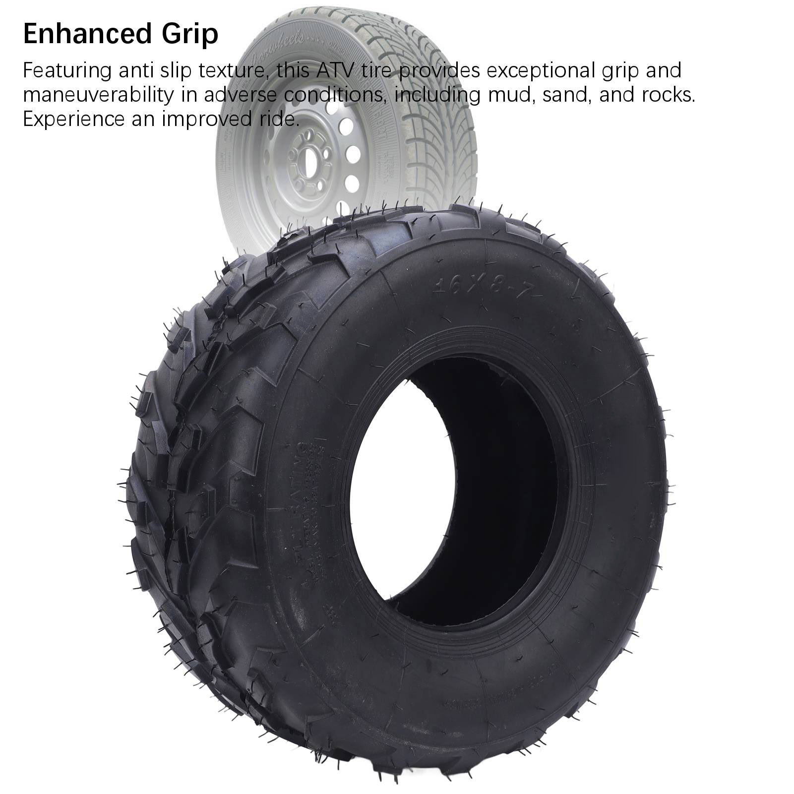 16x8-7 ATV 타이어 7인치 고무 미끄럼 방지 강 - Road Bike Tire 리뷰 및 가격