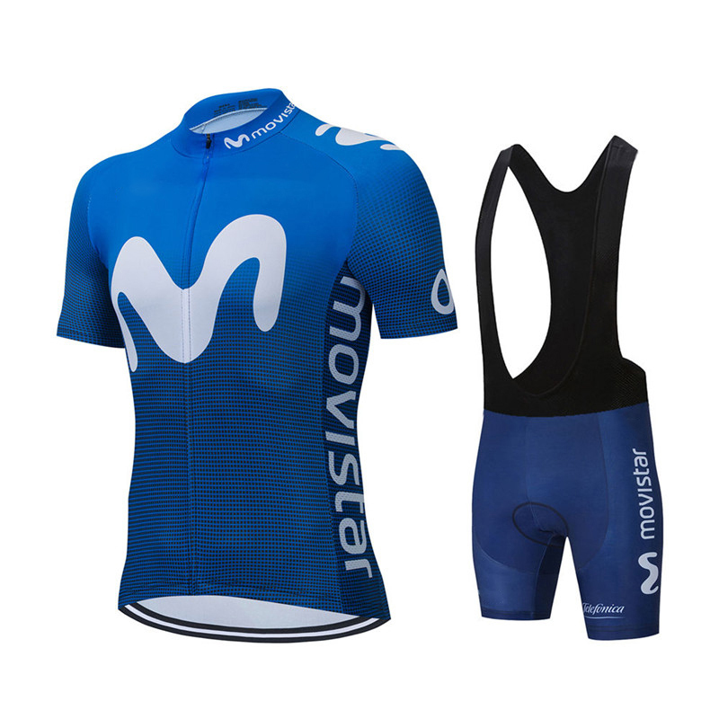 Movistar-신제품 팀 사이클링 저지 세트 MTB  - Junior Cycling Gear 리뷰 및 가격