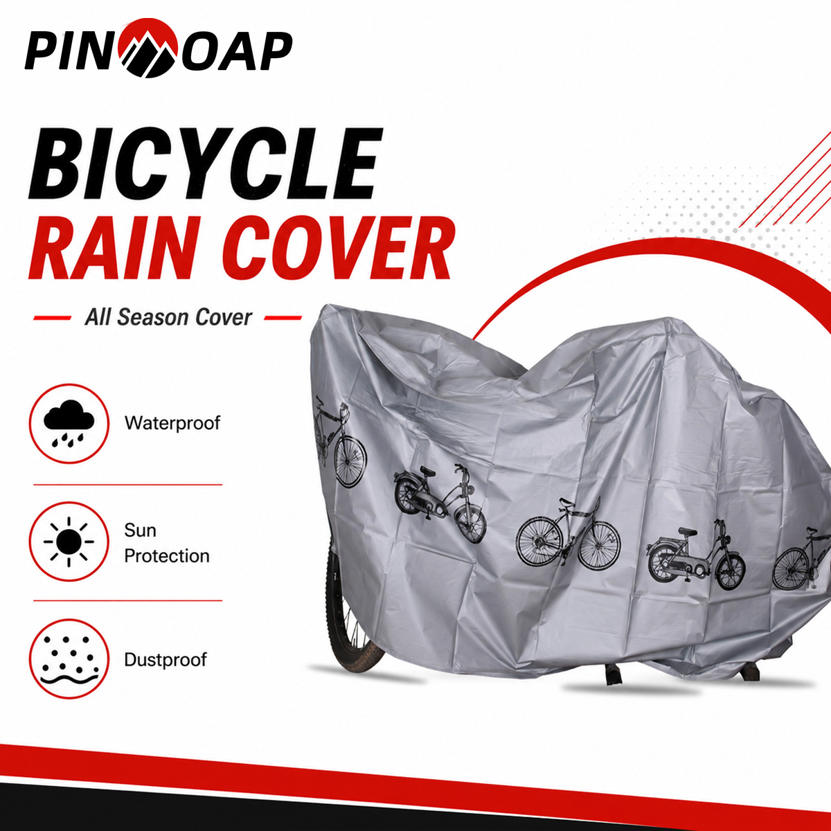PINMOAP 범용 자전거 레인 커버 방수 야외 자전거 - Cycling Gear Organizer Bag 리뷰 및 가격