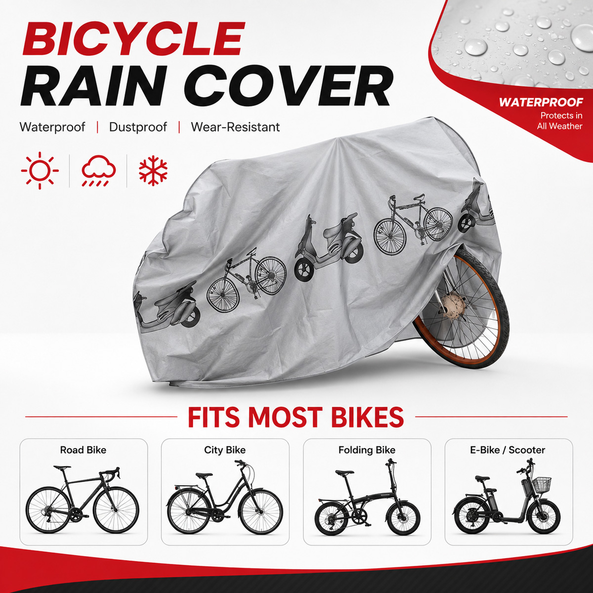 PINMOAP 범용 자전거 레인 커버 방수 야외 자전거 - Cycling Gear Organizer Bag 리뷰 및 가격