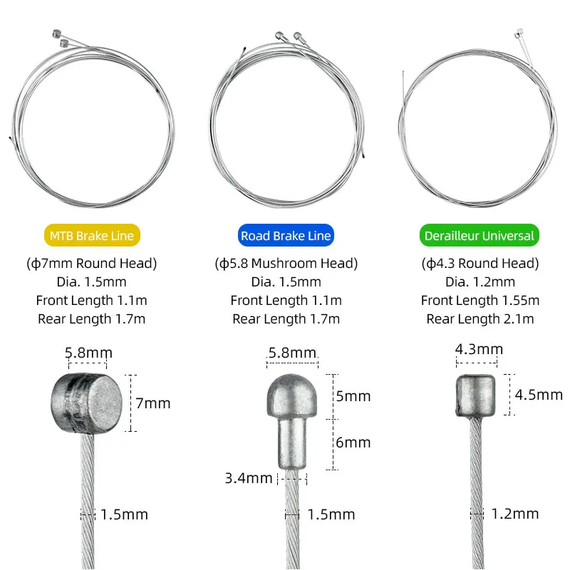 브레이크 변속기 케이블 키트 탄소강 와이어 MTB 도로 - Cycling Gear Parts 리뷰 및 가격