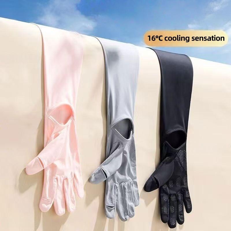 UPF50+ 아이스 실크 자외선 차단 팔 슬리브(장갑  - Cycling Gloves 리뷰 및 가격