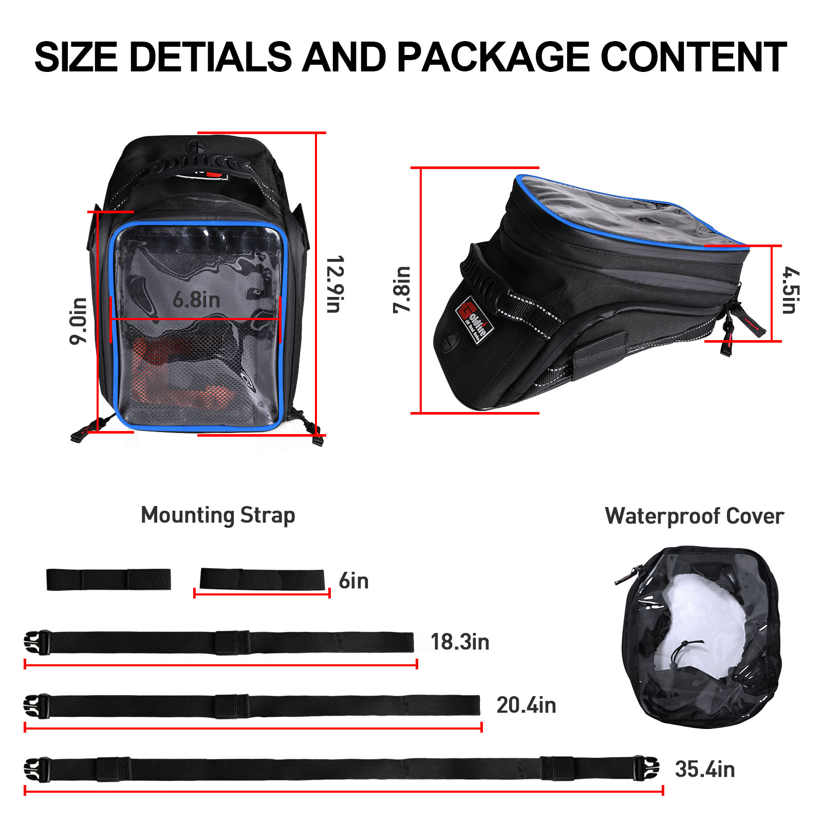 스즈키 야마하 혼다 바이크용 대용량 확장형 오토바이 탱 - Cycling Gear Organizer Bag 리뷰 및 가격