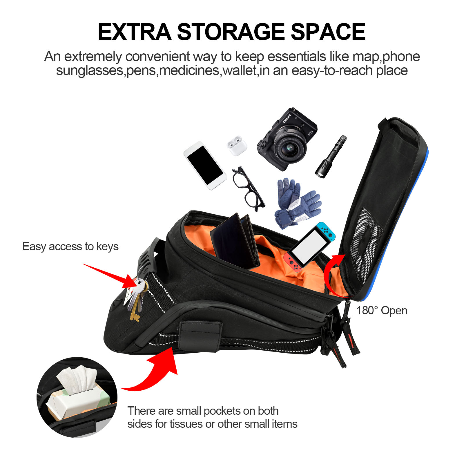 스즈키 야마하 혼다 바이크용 대용량 확장형 오토바이 탱 - Cycling Gear Organizer Bag 리뷰 및 가격